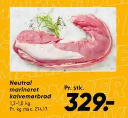 Bilka Neutral marineret kalvemørbrad tilbud