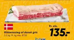 Bilka Ribbenssteg af dansk gris tilbud
