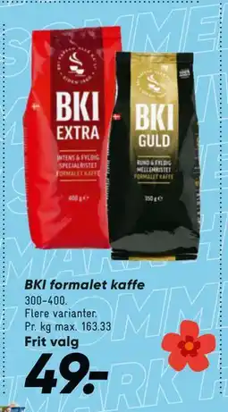 Bilka BKI formalet kaffe tilbud