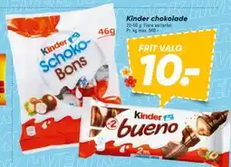 Bilka Kinder chokolade tilbud