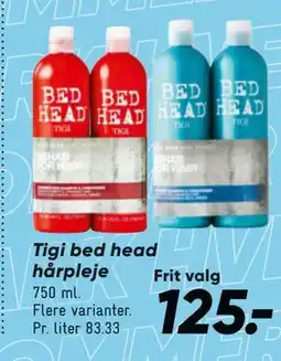 Bilka Tigi bed head hårpleje tilbud