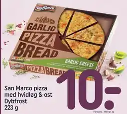 REMA 1000 San Marco pizza med hvidløg & ost Dybfrost 223 g tilbud