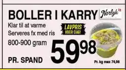 ABC Lavpris Boller i karry tilbud