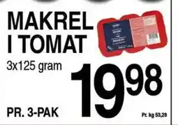 ABC Lavpris MAKREL I TOMAT tilbud