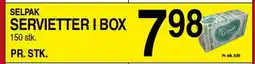 ABC Lavpris Selpak servietter i box tilbud
