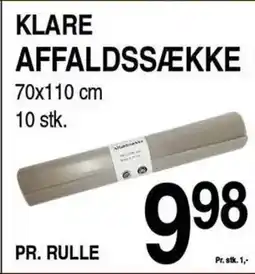 ABC Lavpris Klare affaldssække tilbud
