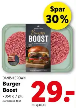 Lidl Danish crown burger boost tilbud