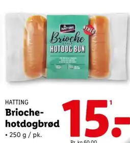 Lidl HATTING Brioche- hotdogbrød tilbud