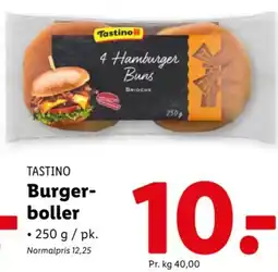 Lidl TASTINO Burger- boller tilbud