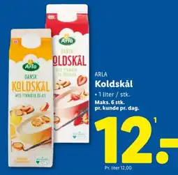 Lidl Arla Koldskål tilbud