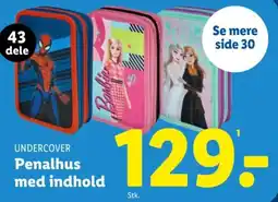 Lidl UNDERCOVER Penalhus med indhold tilbud