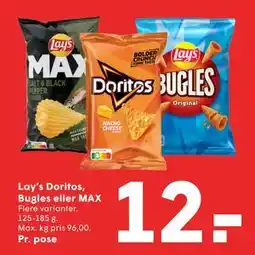 SPAR Lay’s Doritos, Bugles eller MAX tilbud