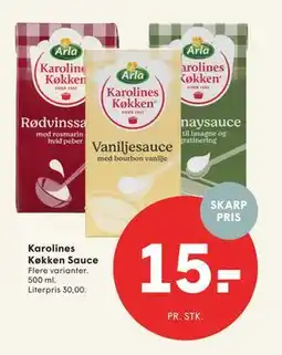SPAR Karolines Køkken Sauce tilbud