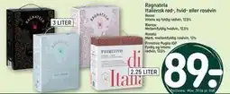 REMA 1000 Ragnatela Italiensk rød-, hvid- eller rosévin tilbud