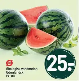 REMA 1000 Økologisk vandmelon Udenlandsk Pr. stk tilbud