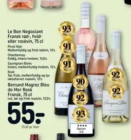 REMA 1000 Bernard Magrez Bleu de Mer Rosé Fransk, 75 cl tilbud