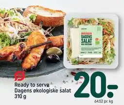 REMA 1000 Ready to serve Dagens økologiske salat 310 g tilbud
