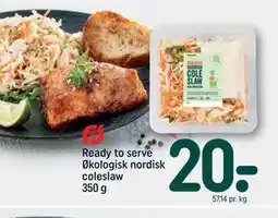 REMA 1000 Ready to serve Økologisk nordisk coleslaw 350 g tilbud