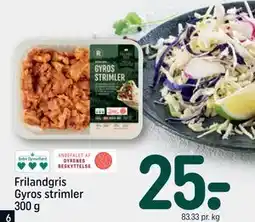 REMA 1000 Frilandgris Gyros strimler 300 g tilbud