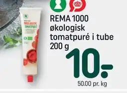 REMA 1000 REMA 1000 økologisk tomatpuré i tube 200 g tilbud