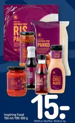REMA 1000 Inspiring Food 150 ml/100-350 g tilbud