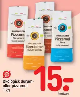 REMA 1000 Økologisk durum- eller pizzamel 1 kg tilbud