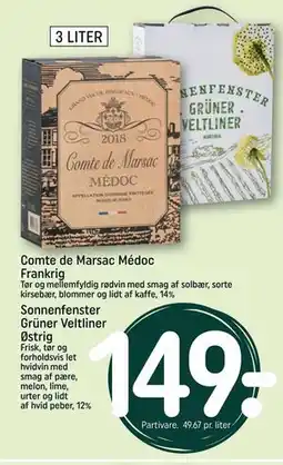 REMA 1000 Sonnenfenster Grüner Veltliner Østrig tilbud