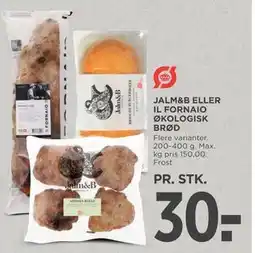 MENY JALM&B ELLER IL FORNAIO ØKOLOGISK BRØD tilbud