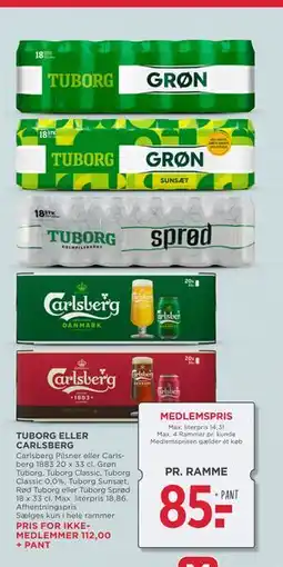 MENY TUBORG ELLER CARLSBERG tilbud