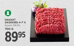 MENY HAKKET OKSEKØD 4-7 % tilbud