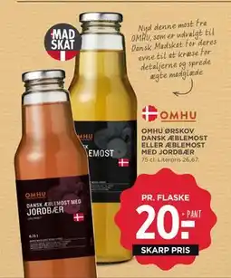 MENY OMHU ØRSKOV DANSK ÆBLEMOST ELLER ÆBLEMOST MED JORDBÆR tilbud