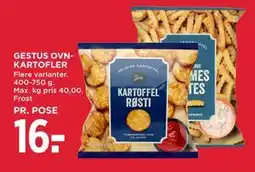 MENY GESTUS OVNKARTOFLER tilbud