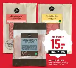 MENY GESTUS PÅLÆG tilbud