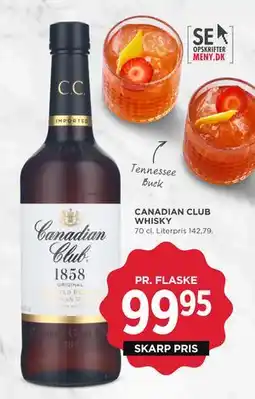 MENY CANADIAN CLUB WHISKY tilbud