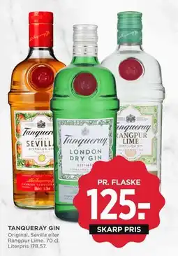 MENY TANQUERAY GIN tilbud
