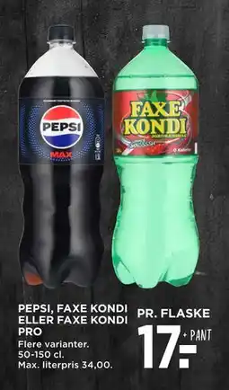 MENY PEPSI, FAXE KONDI ELLER FAXE KONDI PRO tilbud