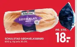 MENY SCHULSTAD SØDMÆLKSBRØD tilbud