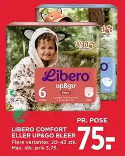 MENY LIBERO COMFORT ELLER UP&GO BLEER tilbud