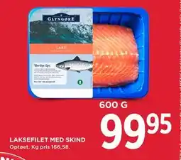 MENY LAKSEFILET MED SKIND tilbud