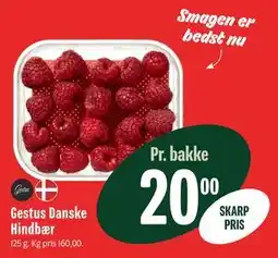 Min Købmand Gestus Danske Hindbær tilbud