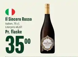 Min Købmand Il Sincero Rosso tilbud