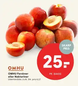 SPAR OMHU Ferskner eller Nektariner tilbud