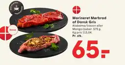 SPAR Marineret Mørbrad af Dansk Gris tilbud