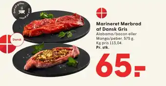 SPAR Marineret Mørbrad af Dansk Gris tilbud