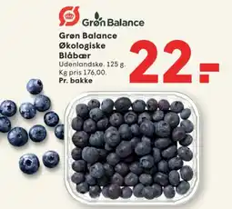 SPAR Grøn Balance Økologiske Blåbær tilbud