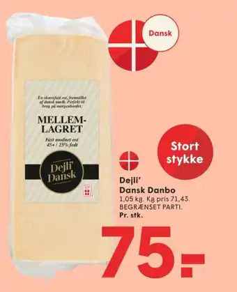 SPAR Dejli' Dansk Danbo tilbud