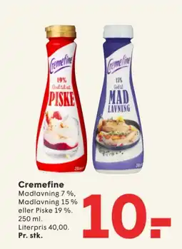 SPAR Cremefine tilbud