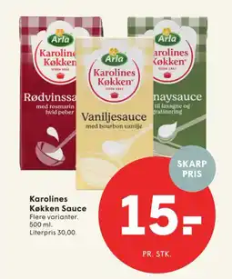SPAR ARLA Karolines Køkken Sauce tilbud