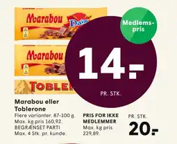SPAR Marabou eller Toblerone tilbud