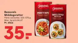 SPAR Beauvais Middagsretter tilbud